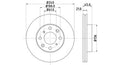 Front Disc HONDA Amaze, Ballade, Brio DVF240.211