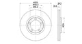 Front Discs Hyundai H100 DVF253.200