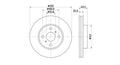 Front Discs Toyota Verso RunX DVF255.250