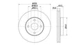 Front Discs Toyota Verso/RunX DVF255.251