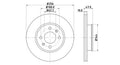 Front Discs Hyundai Getz DVF256.190