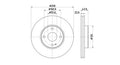 LMB DVF258.227 Front Vented Brake Disc for Mazda 2 (2015+) - 258mm Diameter