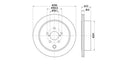 Rear Disc 290mm Subaru BRZ, Legacy, Outback, Toyota GT86, GR86 DVR290.181