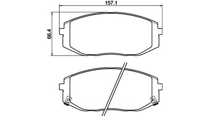 Hyundai Staria Front Brake Pads LMB FP1582.157HD - 2.2 CRDi - Heavy Duty Friction Material