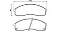 Front Pads Hyundai H100, Kia Carinval Sedona Pregio FP626.154LM