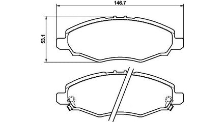 Front Pads Toyota Hilux / Innova FP711.147C