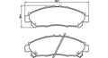 Front Pads Quantum/Hiace 2019- FP745.170HD