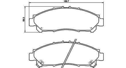 Front Pads Quantum/Hiace 2019- FP745.170HD