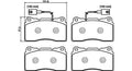 Front Brake Pads Alfa Romeo Giulietta FP849.132C