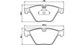 Front Pads BMW 5 Series F10, F11, 6 Series F12, F13 FP850.155C