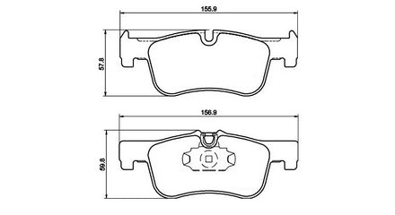 Front Brake Pads BMW F20, F21 116i 118i FP853.157LM