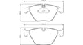 LMB Front Pads BMW E90, X1 (312mm Disc) FP854.155C Ceramic