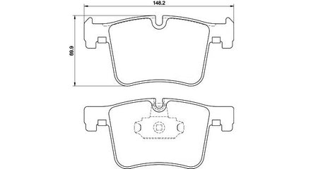 Front Pads BMW 1 Series F20, F22, F30, F32, X3, X4 FP855.148 Low Metallic